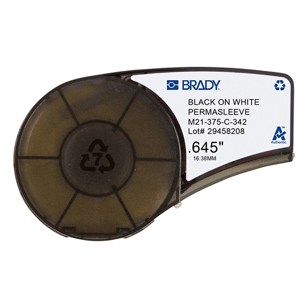 картинка Лента Brady M21-375-C-342, черный на белом, brd110926